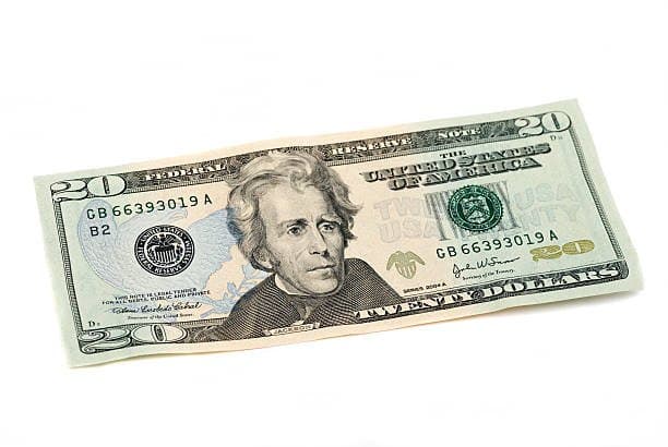 Prop Money $20 Dollar Note